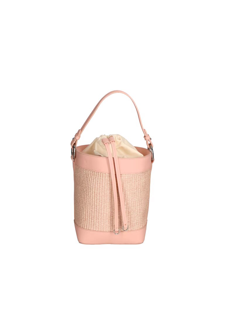 Gave Lux Geanta bucket de piele - Roz