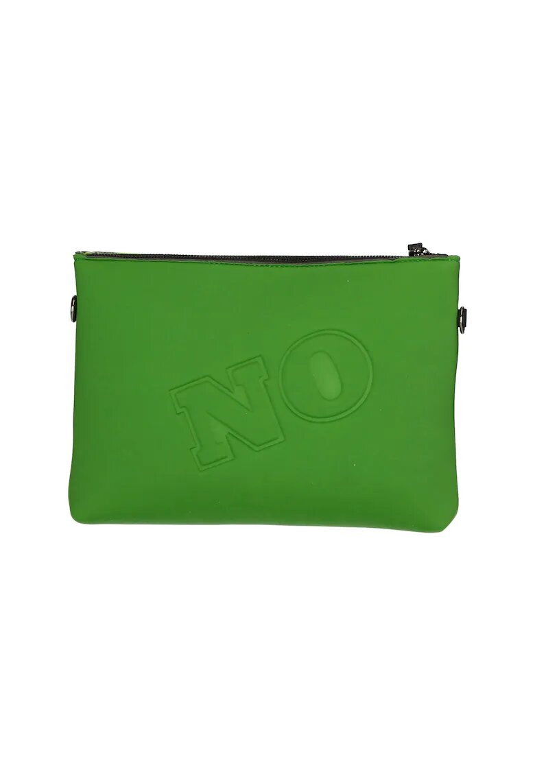 Gave Lux Geanta crossbody cu fermoar si text in relief - Verde electric