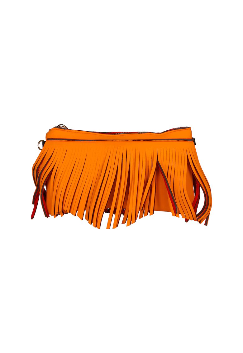 Gave Lux Geanta crossbody cu franjuri - Portocaliu