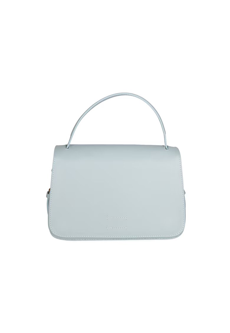 Gave Lux Geanta crossbody de piele - Albastru pastel