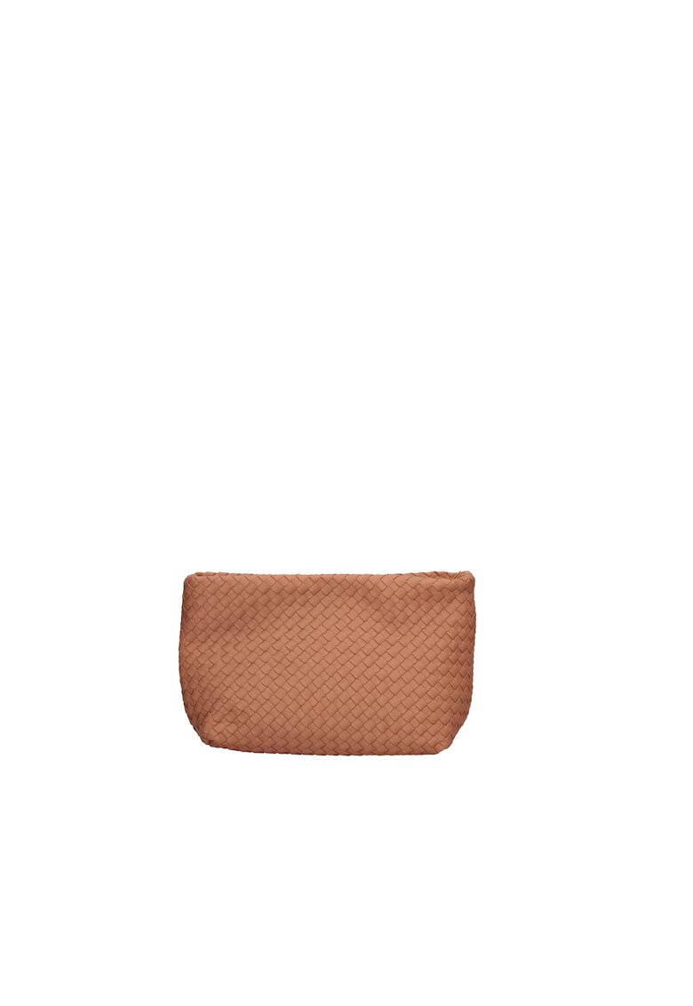 Gave Lux Geanta crossbody de piele cu aspect texturat - Maro deschis