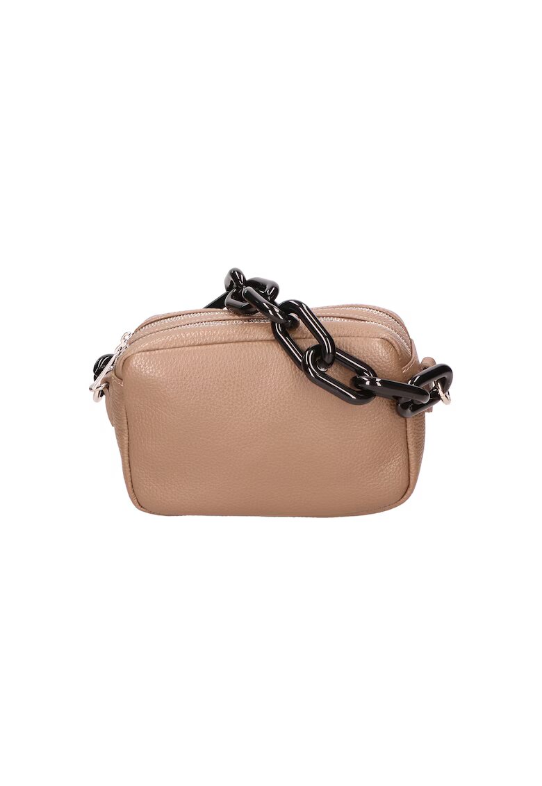 Gave Lux Geanta crossbody de piele cu maner lant - Maro taupe