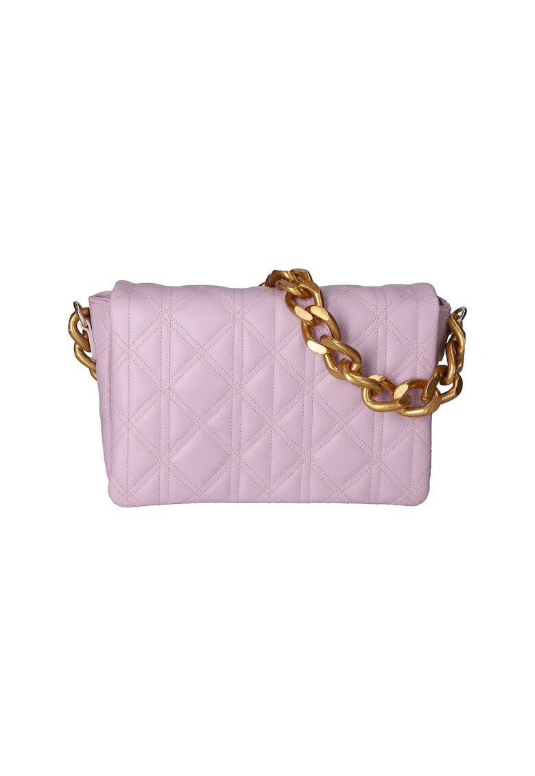 Gave Lux Geanta crossbody de piele cu model matlasat - Lila