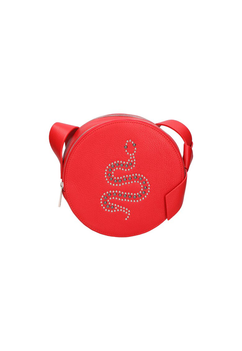 Gave Lux Geanta crossbody de piele cu nituri - Rosu