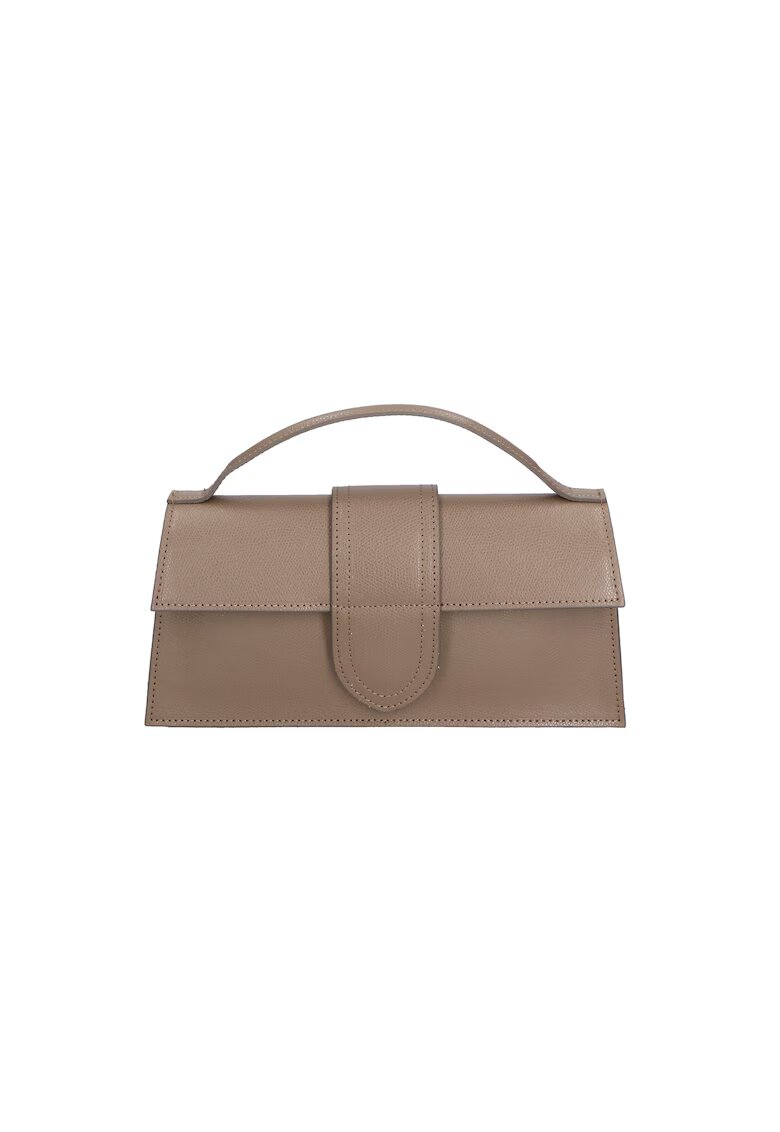 Gave Lux Geanta crossbody de piele - Maro taupe