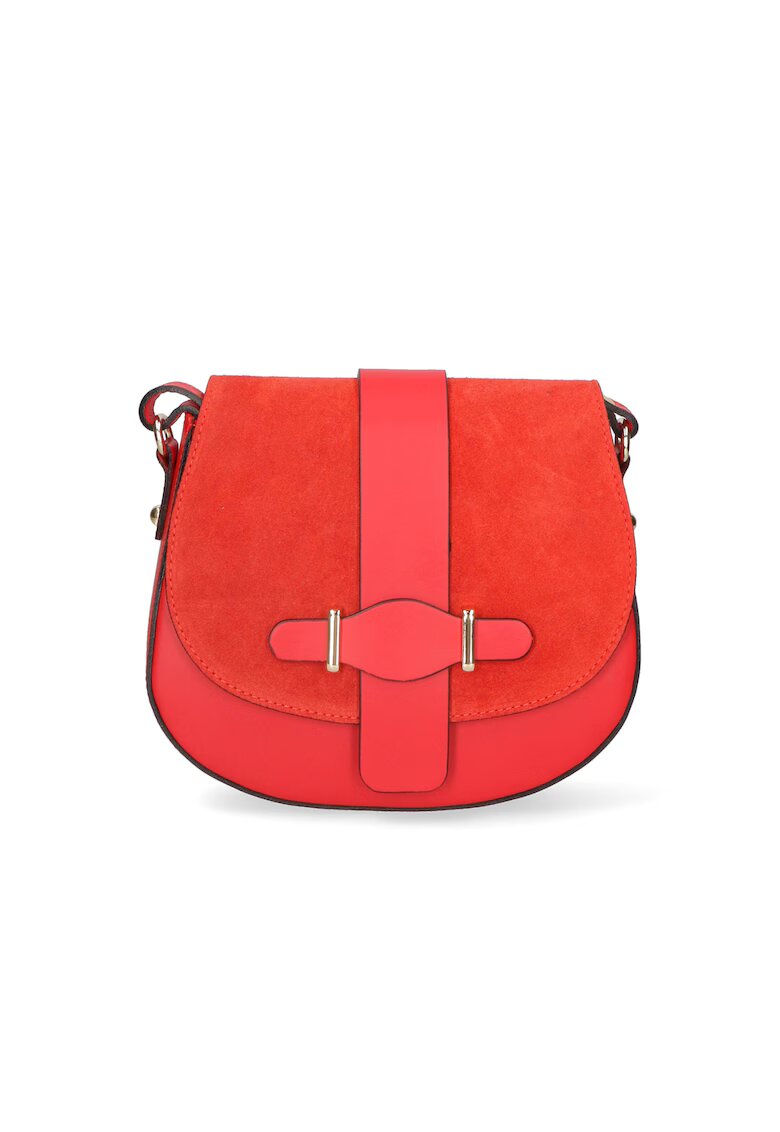 Gave Lux Geanta crossbody de piele - Rosu inchis