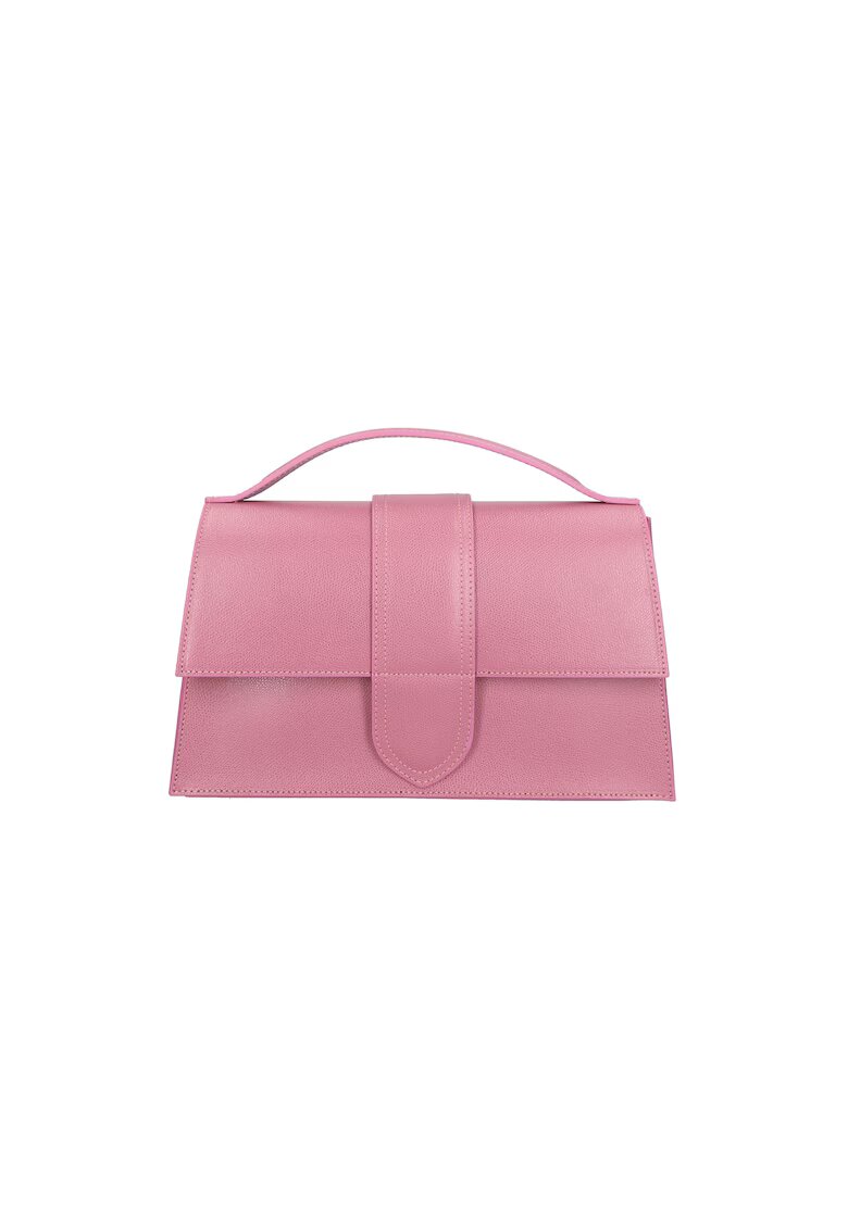 Gave Lux Geanta crossbody de piele - Roz pal