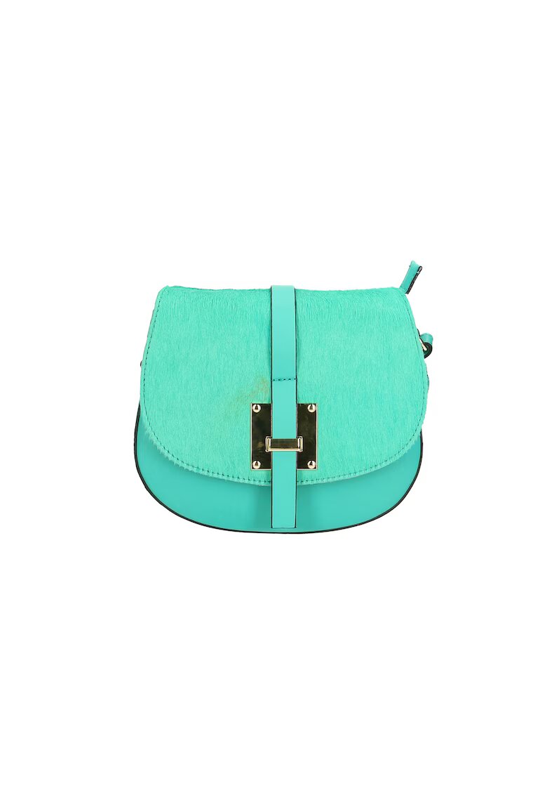Gave Lux Geanta crossbody de piele - Turcoaz