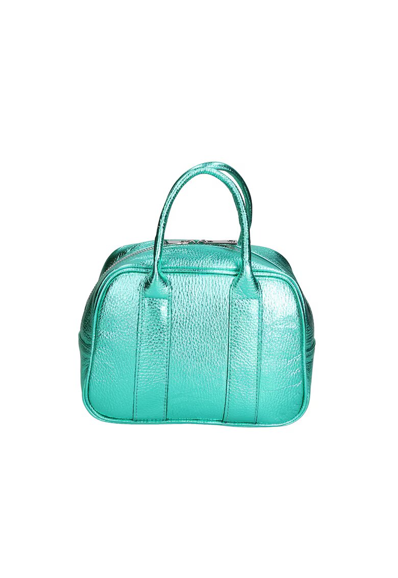 Gave Lux Geanta crossbody de piele - Verde aquamarin