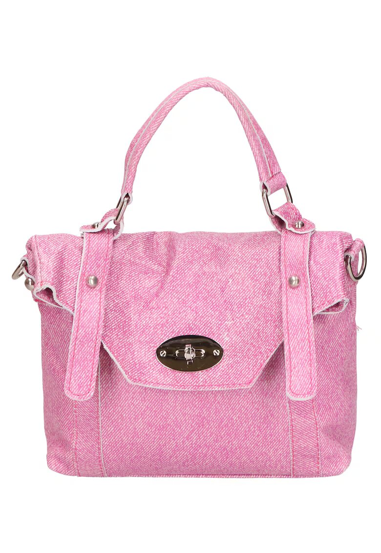 Gave Lux Geanta crossbody din piele cu clapa - Roz
