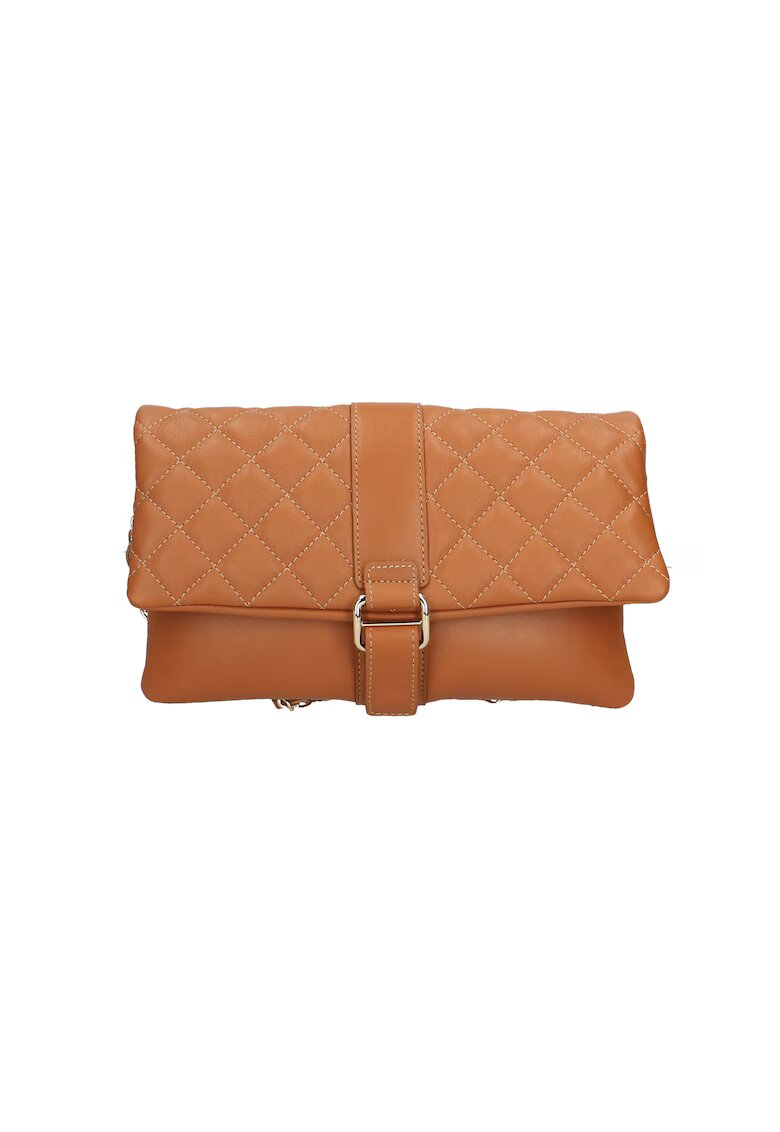 Gave Lux Geanta crossbody matlasata din piele cu bareta din lant