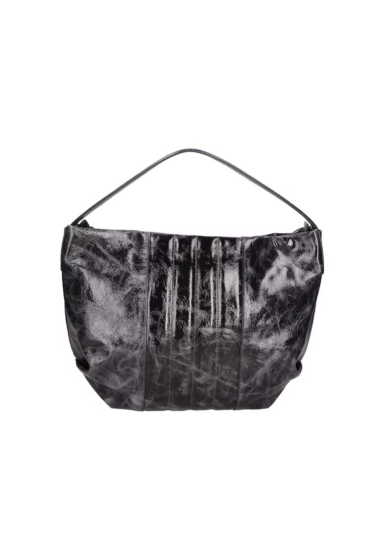 Gave Lux Geanta de piele cu bareta de umar 24151 - Gri inchis