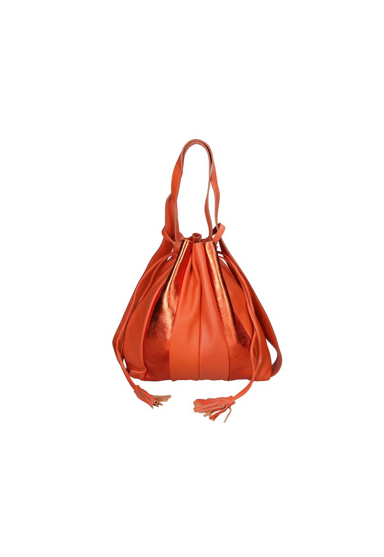 Gave Lux Geanta de piele cu design 2in1 25691 - Portocaliu