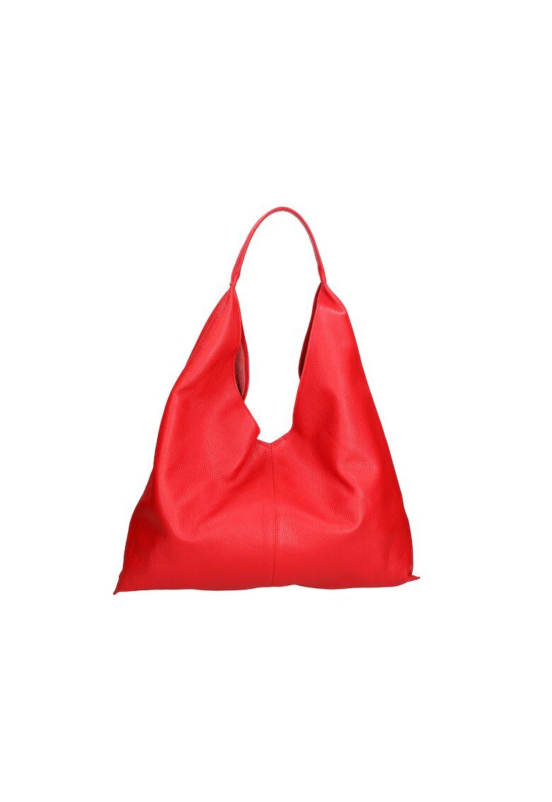 Gave Lux Geanta hobo de piele cu etui cu fermoar - Rosu inchis