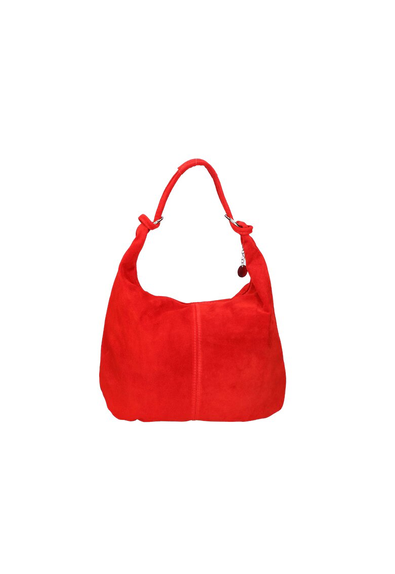 Gave Lux Geanta hobo de piele intoarsa - Rosu