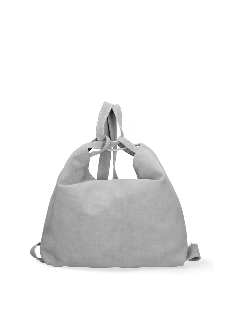 Gave Lux Geanta hobo din piele intoarsa Silvana - Gri