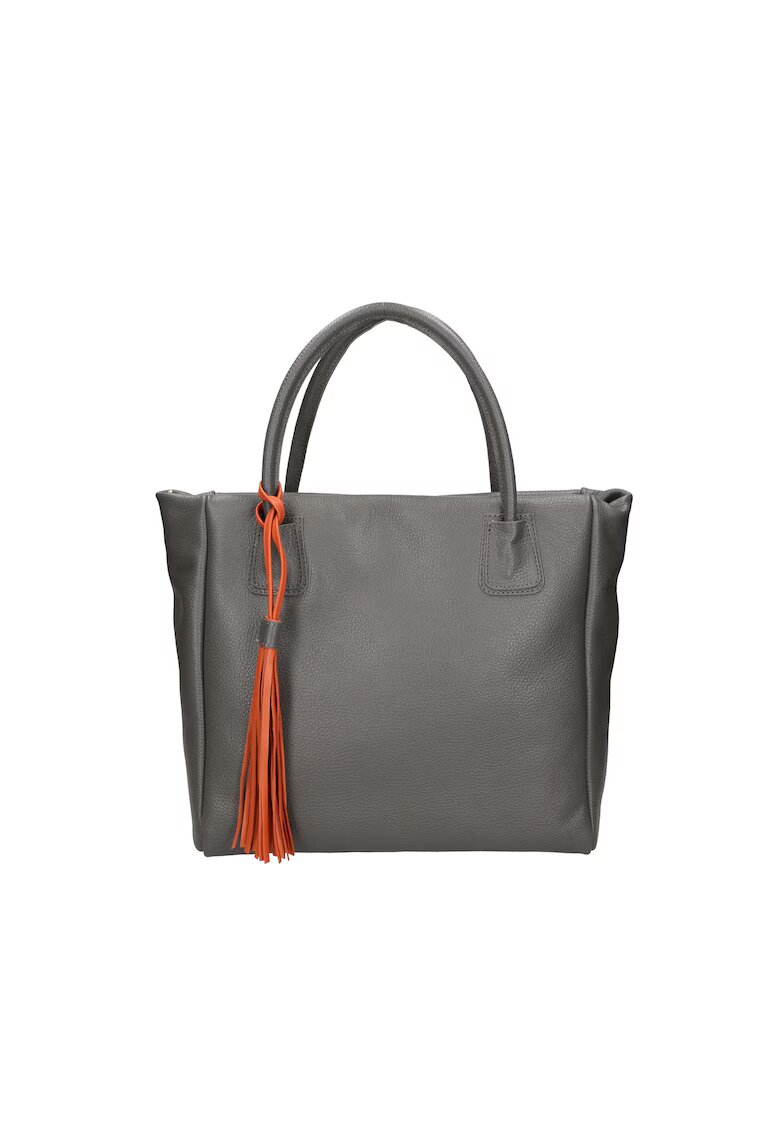 Gave Lux Geanta tote de piele cu canaf - Gri
