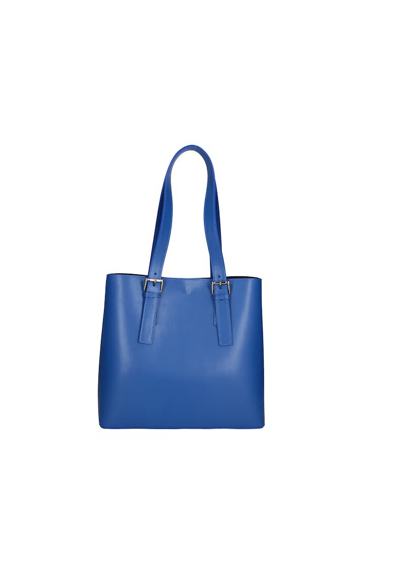 Gave Lux Geanta tote de piele cu etui detasabil - Albastru royal