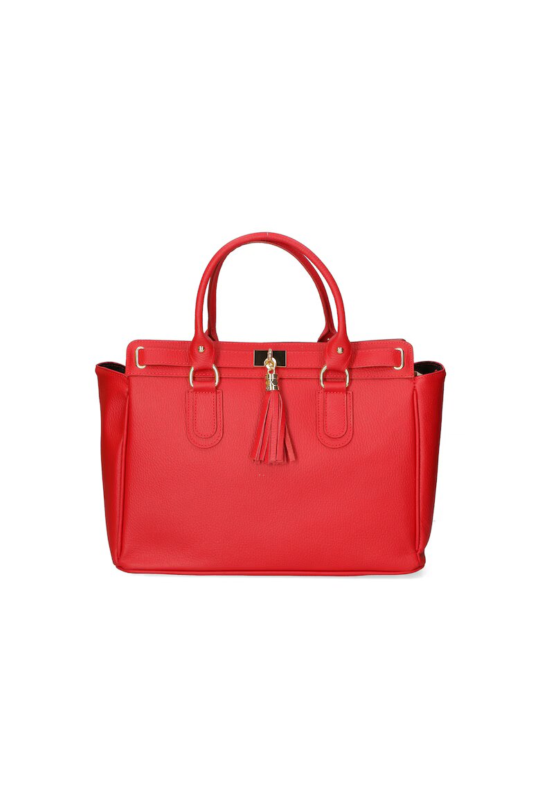 Gave Lux Geanta tote de piele - Rosu