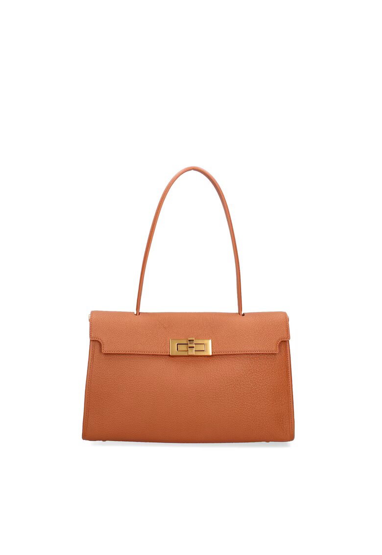 Gave Lux Geanta tote din piele Fiorenza - Maro