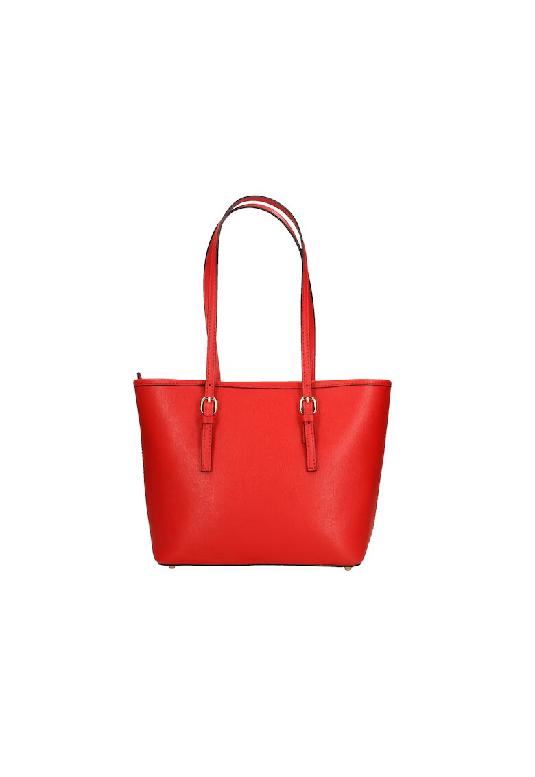 Gave Lux Geanta tote din piele saffiano - Rosu