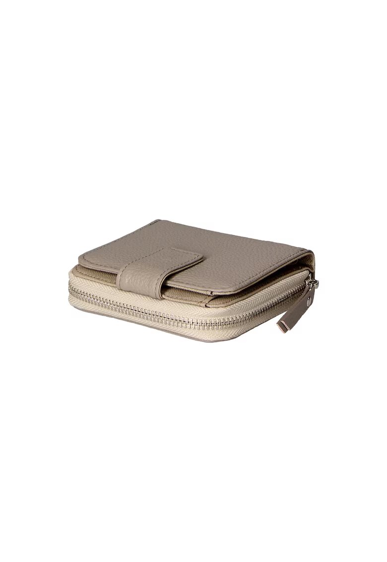 Gave Lux Portofel de piele cu aspect texturat 25587 - Maro taupe