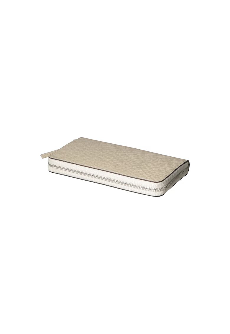 Gave Lux Portofel de piele cu fermoar 25583 - Bej
