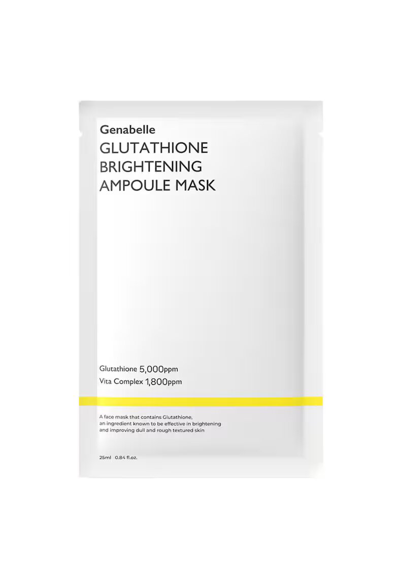 Genabelle Masca iluminatoare cu glutation - 25 ml - masca faciala iluminatoare in folie