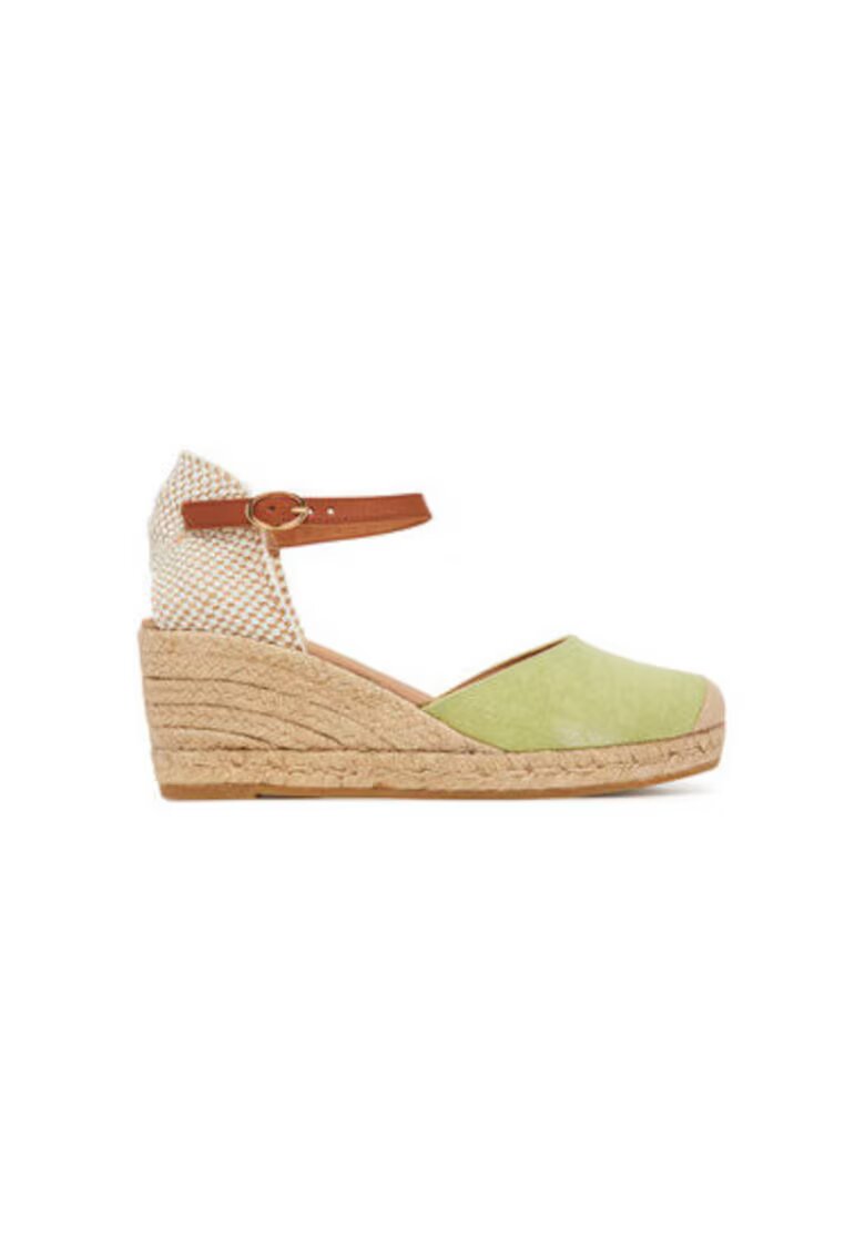 GENUINS Espadrile dama G106388 - Textil - Verde