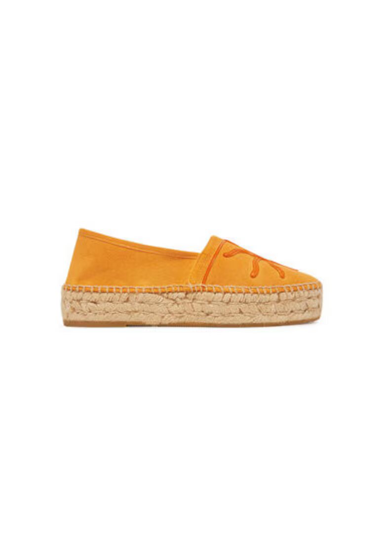 GENUINS Espadrile dama G106490 - Textil - Portocaliu