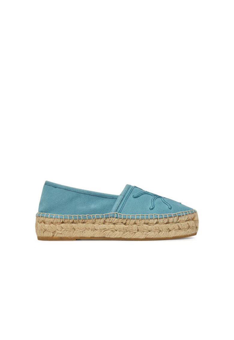 GENUINS Espadrile dama G106492 - Textil - Albastru