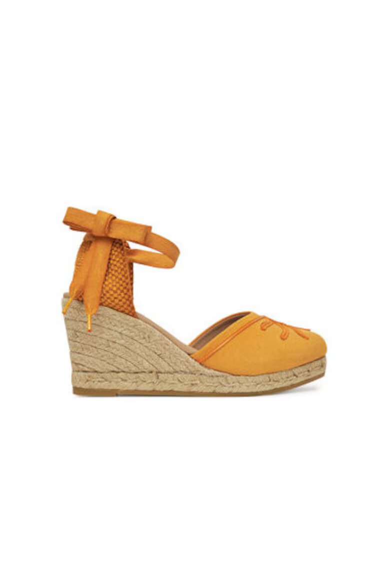 GENUINS Espadrile dama G106494 - Textil - Portocaliu