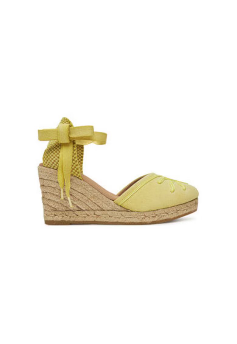 GENUINS Espadrile dama G106495 - Textil - Galben