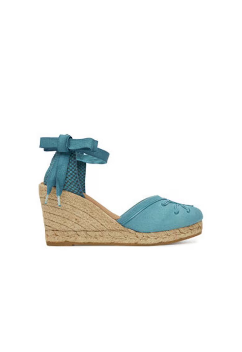 GENUINS Espadrile dama G106496 - Textil - Albastru