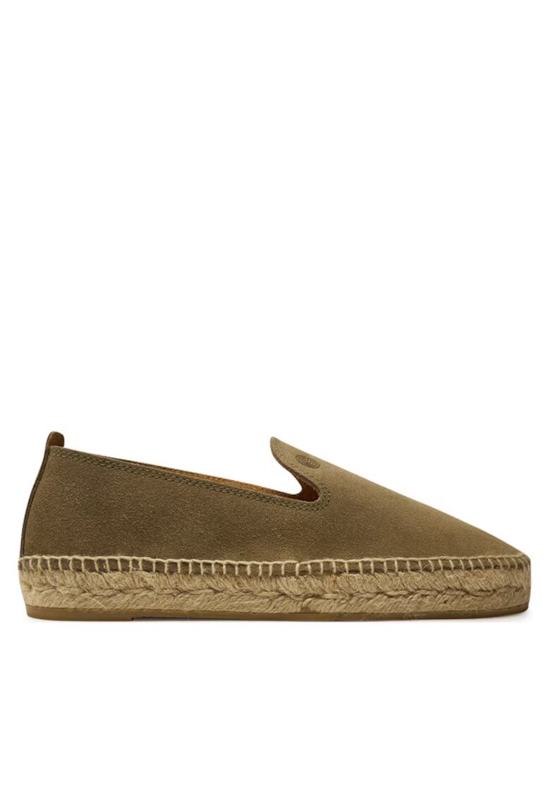 GENUINS Mocasini barbati 303739102 - Piele naturala/Velur - Kaki