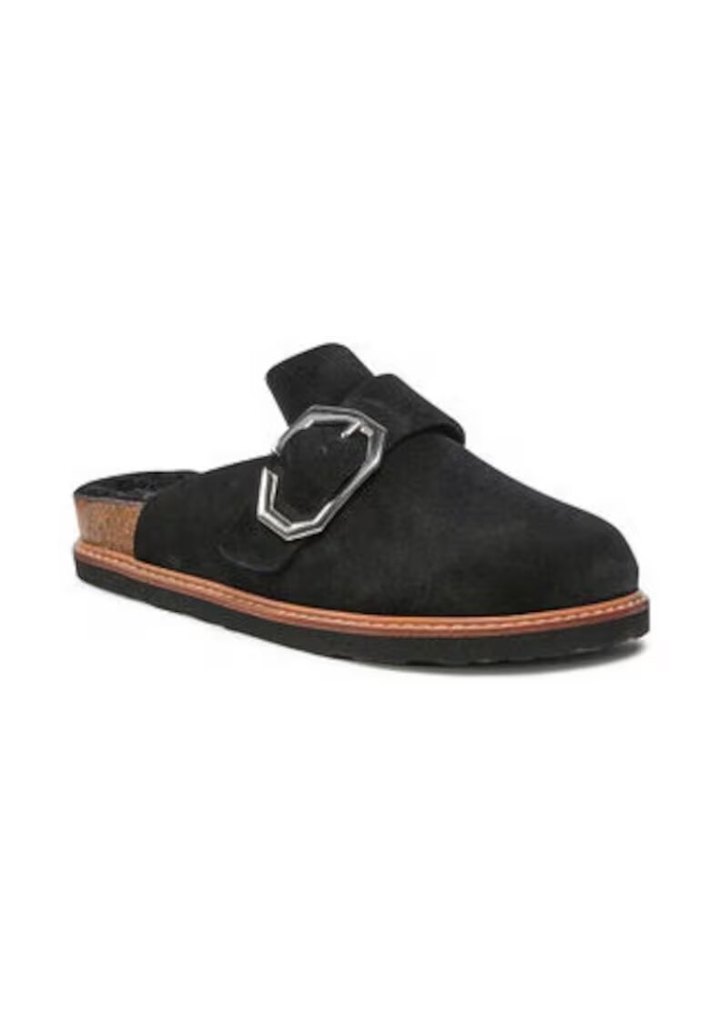 GENUINS Papuci dama 301455271 - Piele naturala - 39 EU - Negru