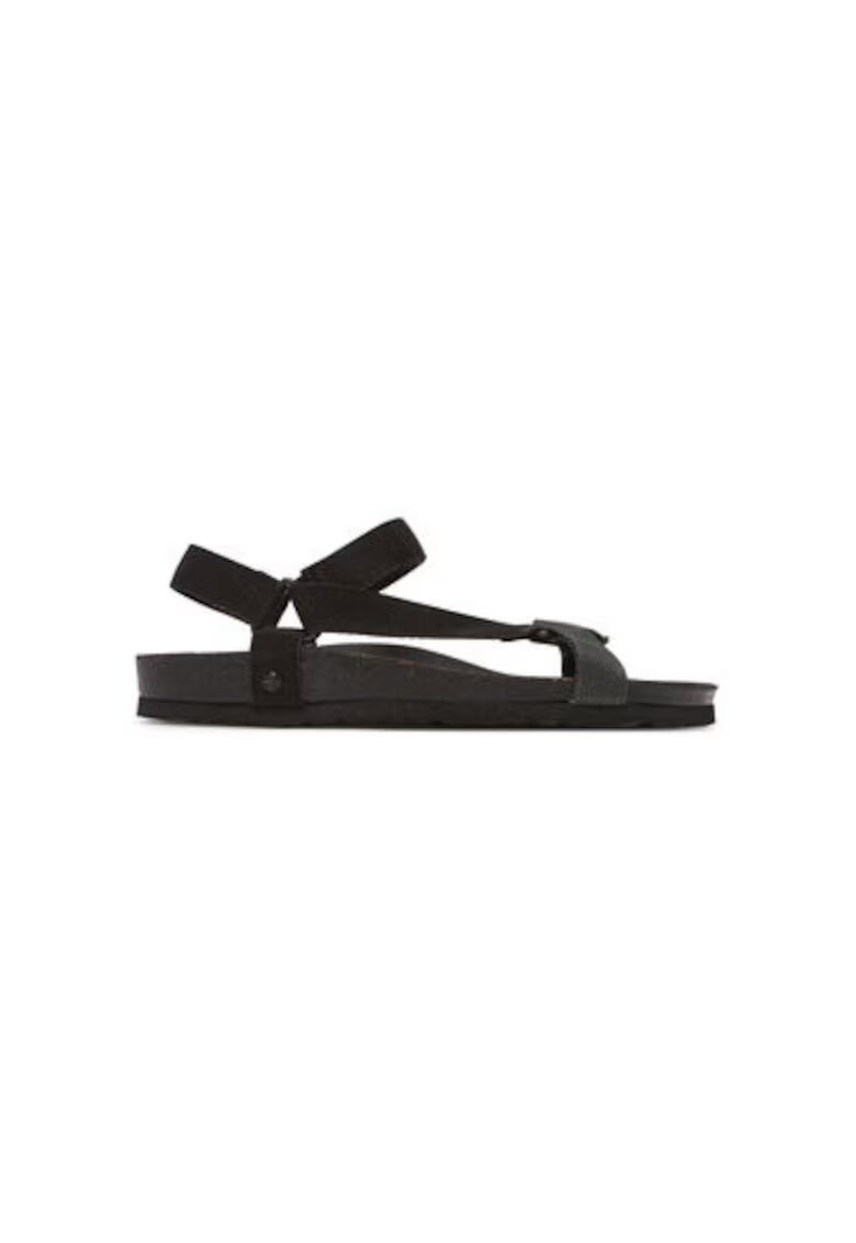 GENUINS Sandale barbati G106468 - Textil - Negru - Negru