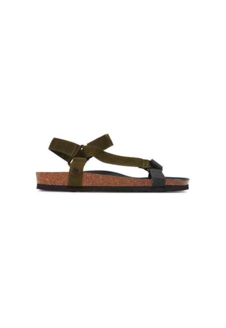 GENUINS Sandale barbati G106469 - Textil - Kaki - Kaki