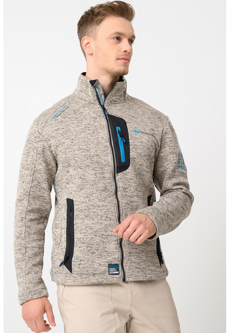 Geo Norway Bluza de trening cu fermoar Trampoline - Gri melange