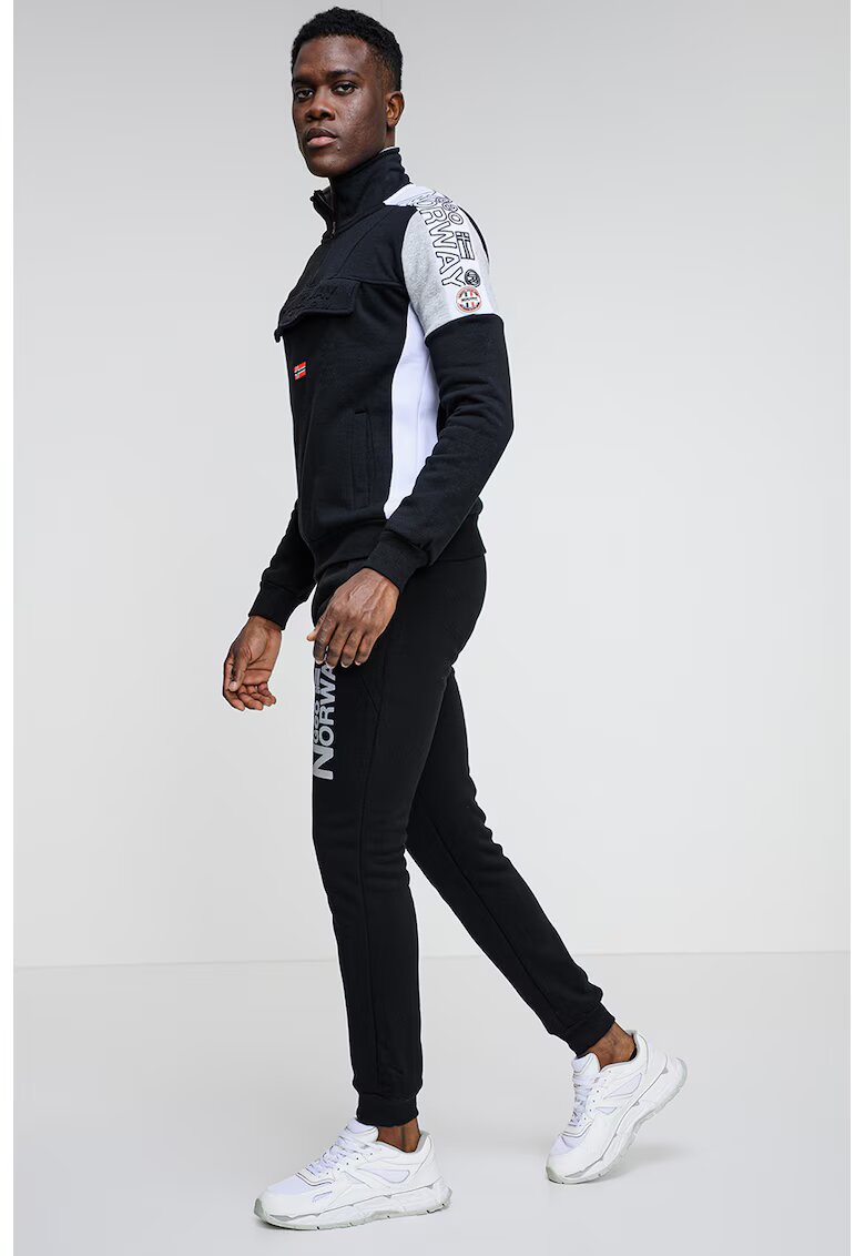 Geo Norway Bluza de trening cu logo Fagostino - Alb/Negru