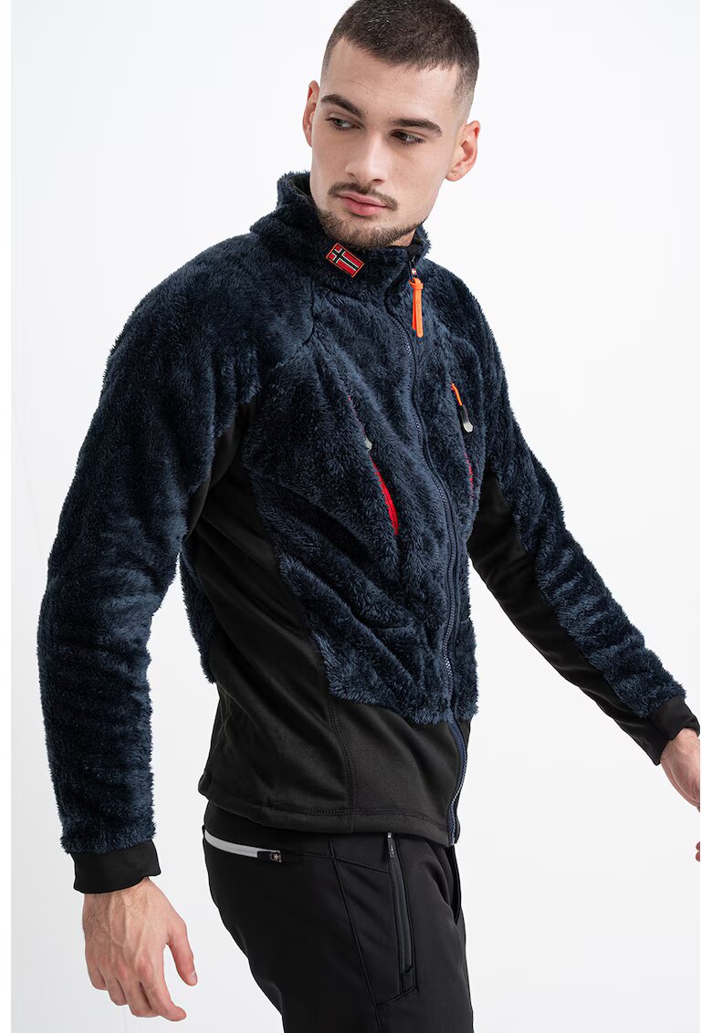 Geo Norway Bluza de trening pufoasa cu fermoar si buzunare Uliste - Bleumarin