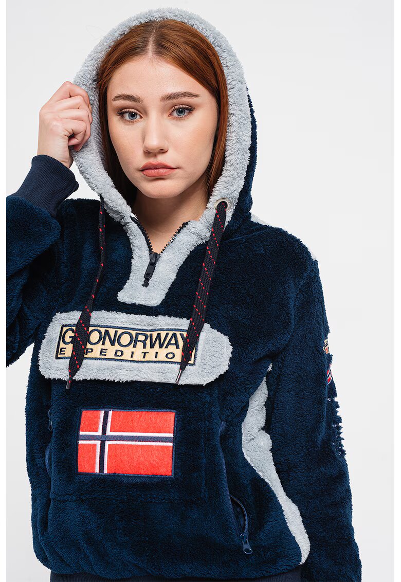 Geo Norway Hanorac din fleece Gymclass - Gri deschis/Bleumarin
