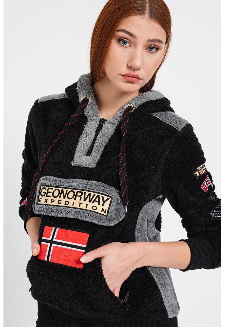 Geo Norway Hanorac din fleece Gymclass - Negru