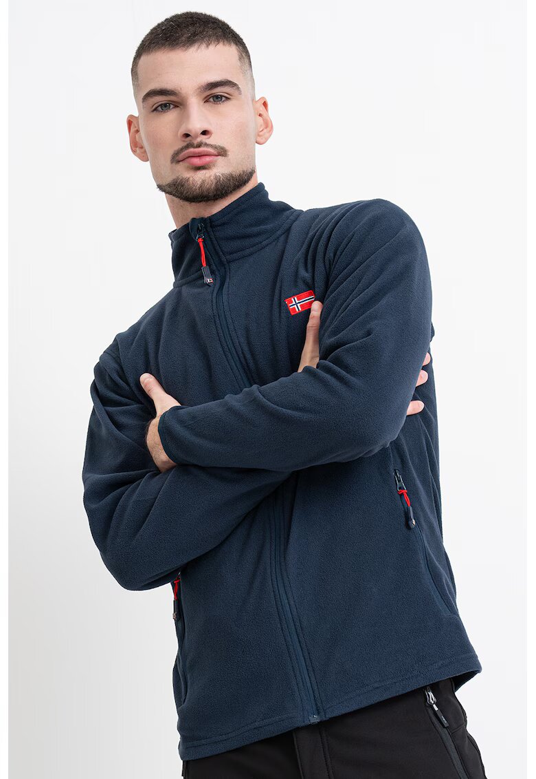 Geographical Norway Bluza de trening slim fit cu fermoar Ulysse - Albastru ultramarin