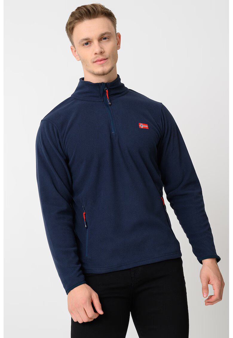 Geographical Norway Bluza de trening slim fit cu fermoar Ulysse - Bleumarin