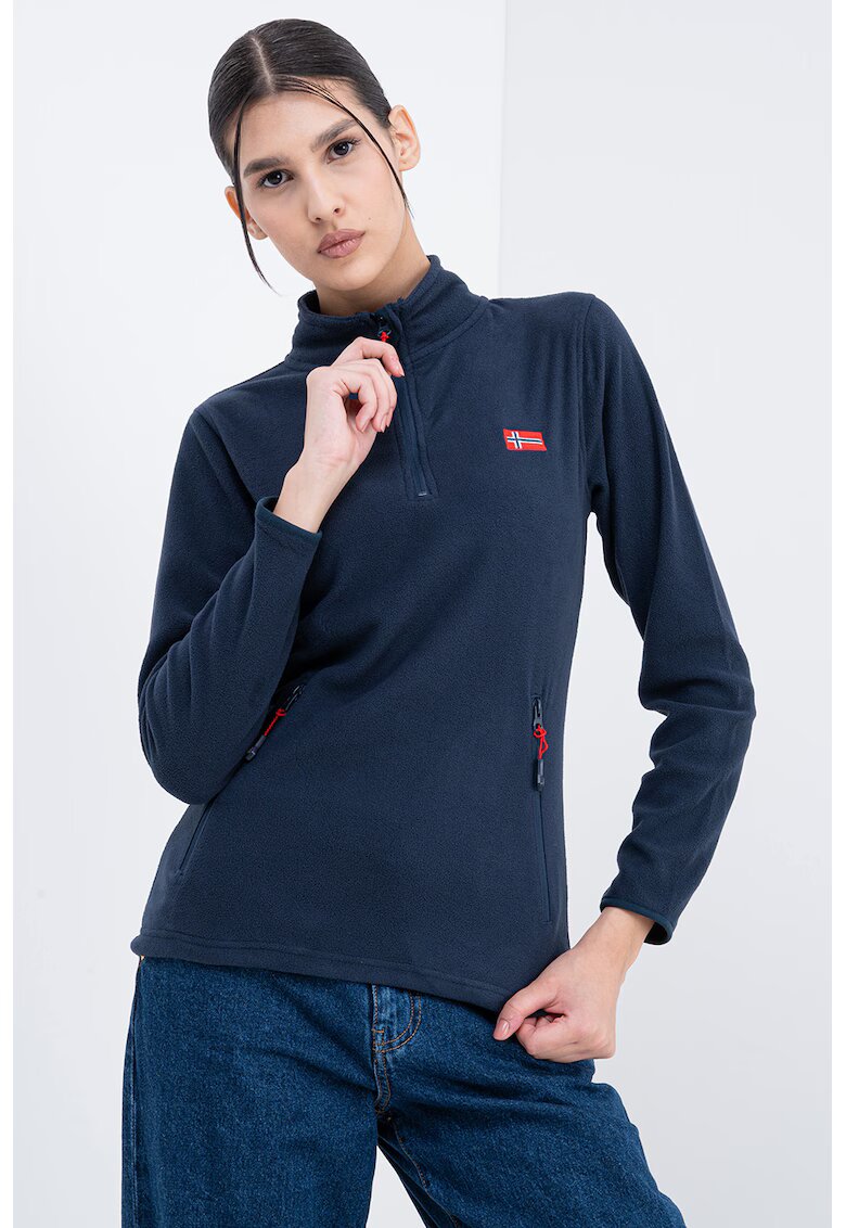 Geographical Norway Bluza de trening slim fit cu fermoar Ulyssia - Bleumarin