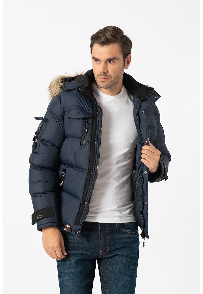 Geographical Norway Geaca cu gluga detasabila Bonap - Bleumarin