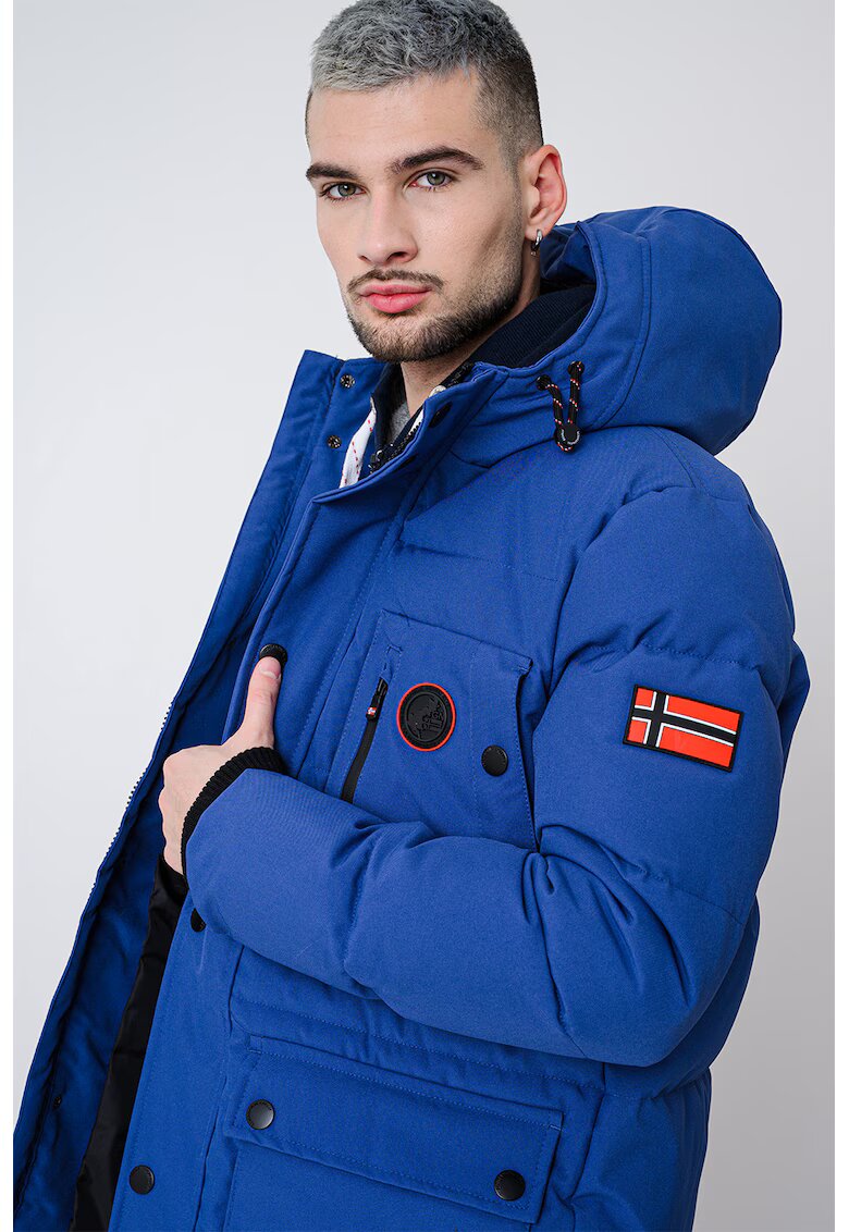 Geographical Norway Geaca cu vatelina si gluga Albert - Albastru inchis