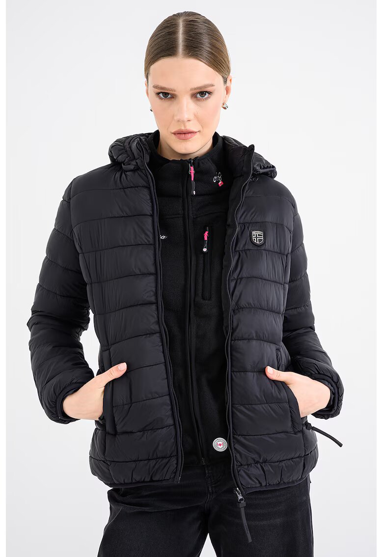 Geographical Norway Geaca matlasata cu buzunare laterale Atikotal - Negru