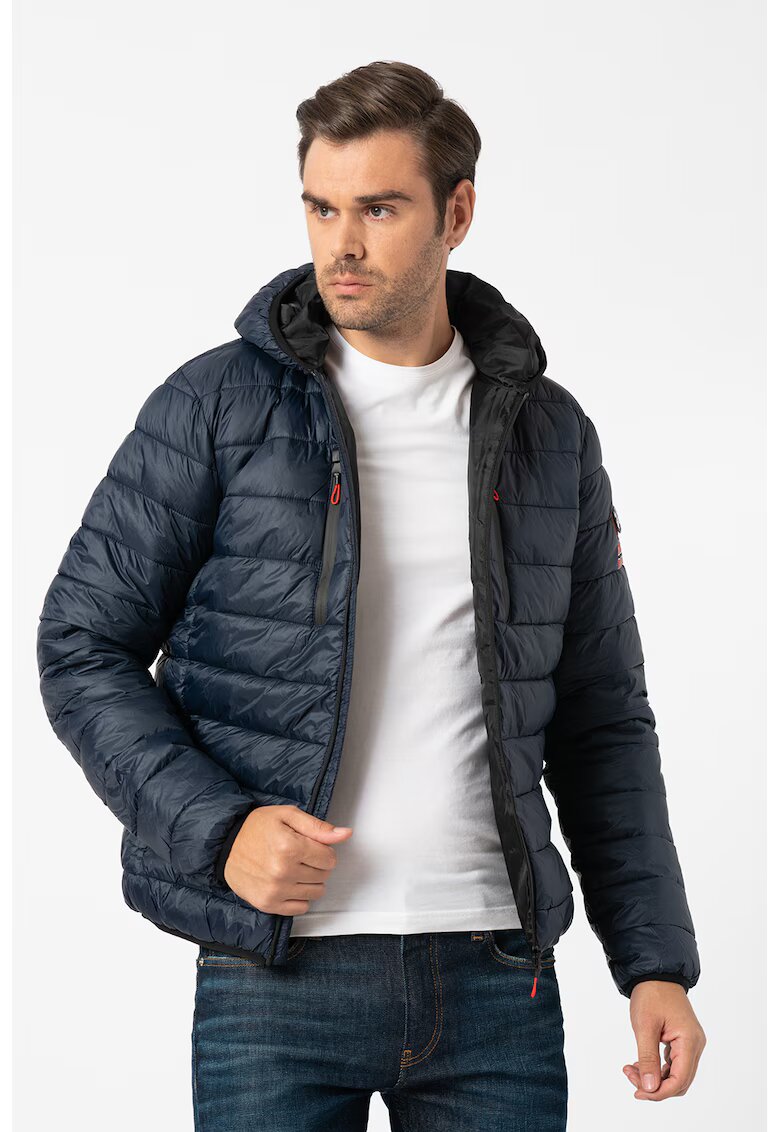 Geographical Norway Geaca matlasata cu fermoar Alaric - Bleumarin